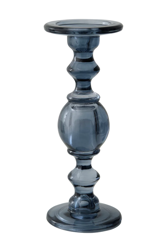 Lysestake Globe høyde 29 cm – Blå – Dekor | m v:7922582 Lysestake Globe høyde 29 cm – Blå – Dekor | m v:7922582