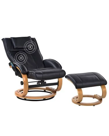 Massasjestol MAJESTIC Kunstskinn Svart v:914480