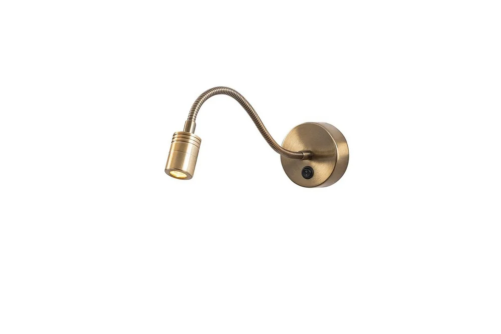 Vegg lampe Lesing Vintage Gull v:9532195