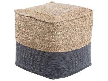 Puff KIRAMA Jute Mørkegrå v:615598