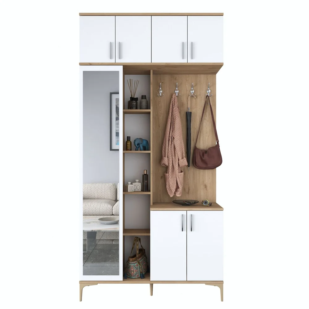 Hallstativ Wallxpert Fenn EA120 (120 x 240 x 37,5 cm) Valnøtt hvit v:6277371