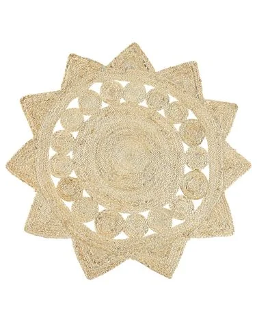 Teppe ARABAN Beige ø 120 cm Jute v:1545353 Teppe ARABAN Beige ø 120 cm Jute v:1545353