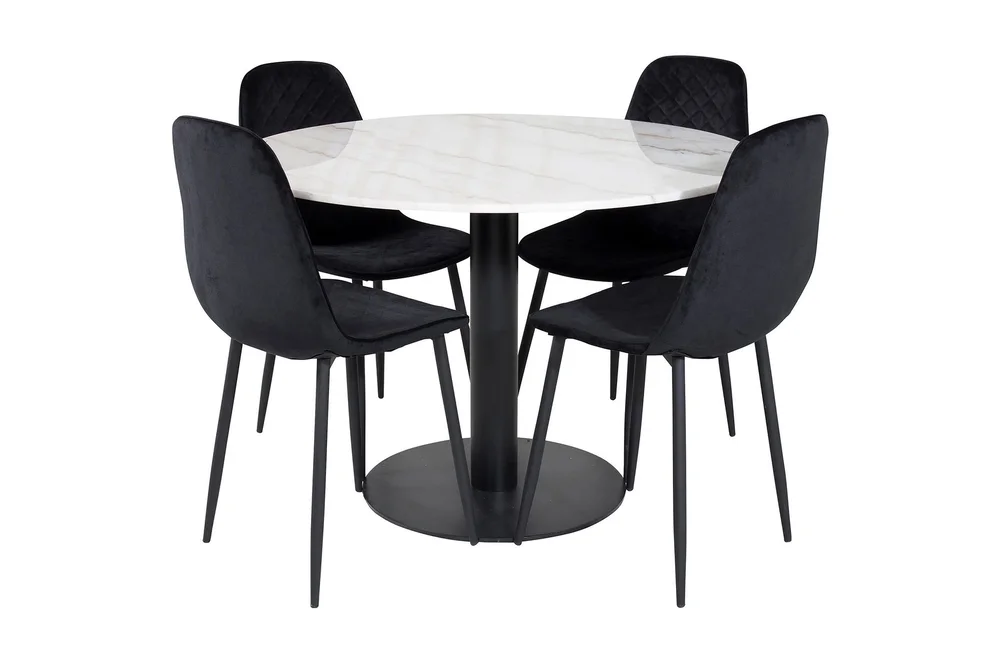 Admira Spisegruppe 106 cm Rund inkl. 4 Ypas Stoler v:8210379 Admira Spisegruppe 106 cm Rund inkl. 4 Ypas Stoler v:8210379