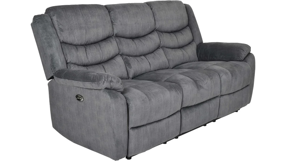 Olvani 3-seters reclinersofa i stoff, elektrisk v:3320422