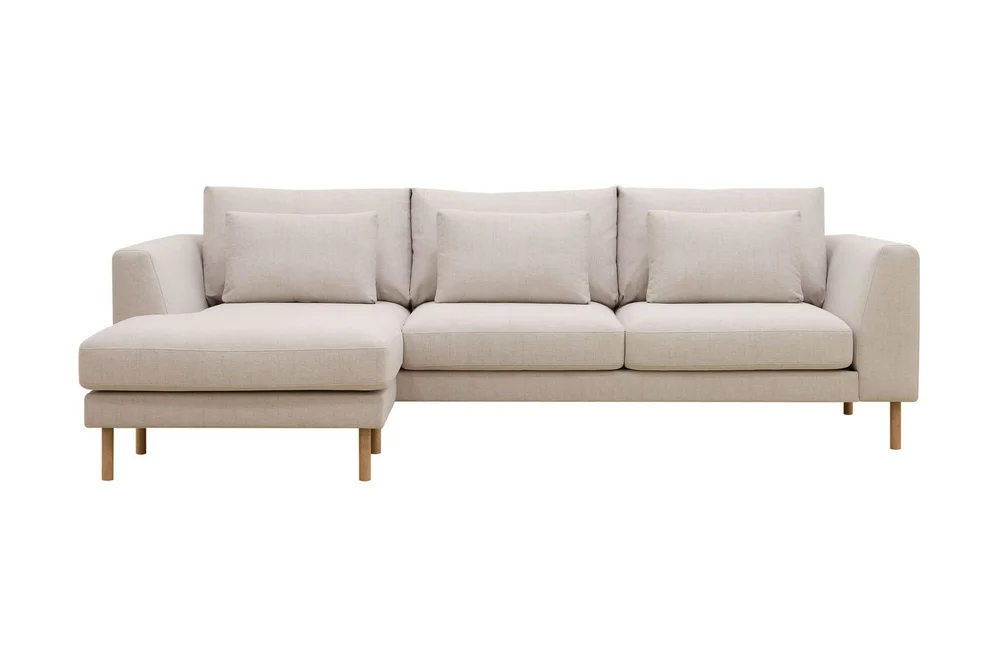 Florenz 3-seters Venstrevendt L-formet Sjeselongsofa i Stoff v:8434578