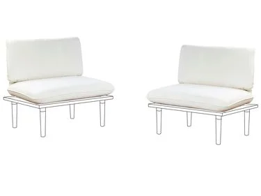 Sett med utendørs putetrekk FRASCATI Off white v:2795783 Sett med utendørs putetrekk FRASCATI Off white v:2795783