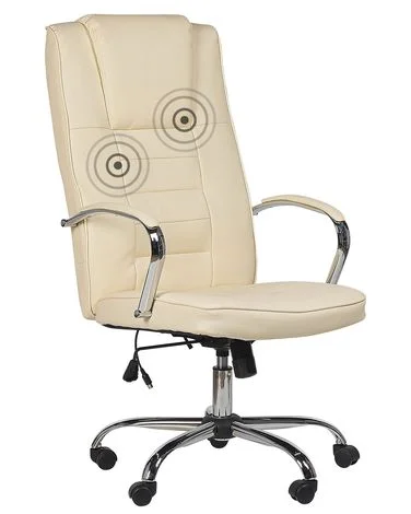 Massasjestol med varmefunksjon GRANDEUR Kunstskinn Beige v:8696899 Massasjestol med varmefunksjon GRANDEUR Kunstskinn Beige v:8696899