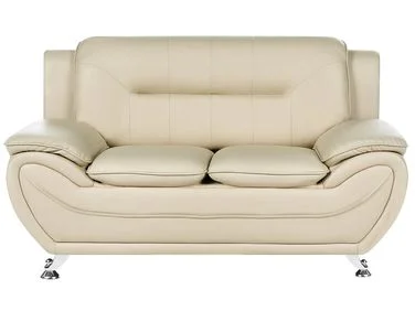 Sofa 2-seters LEIRA Kunstskinn Beige v:7534274 Sofa 2-seters LEIRA Kunstskinn Beige v:7534274