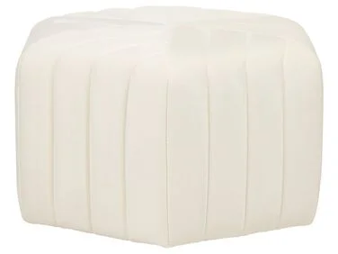 Puff MURIETTA Fløyel Off white v:8765208
