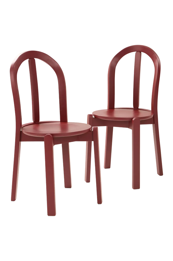 MALIYA 2-pakke stol – Rød m v:9525766
