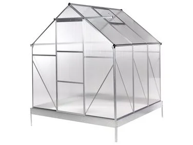 Hagedrivhus APULIA 191 cm 190 cm Sølv v:2110244 Hagedrivhus APULIA 191 cm 190 cm Sølv v:2110244