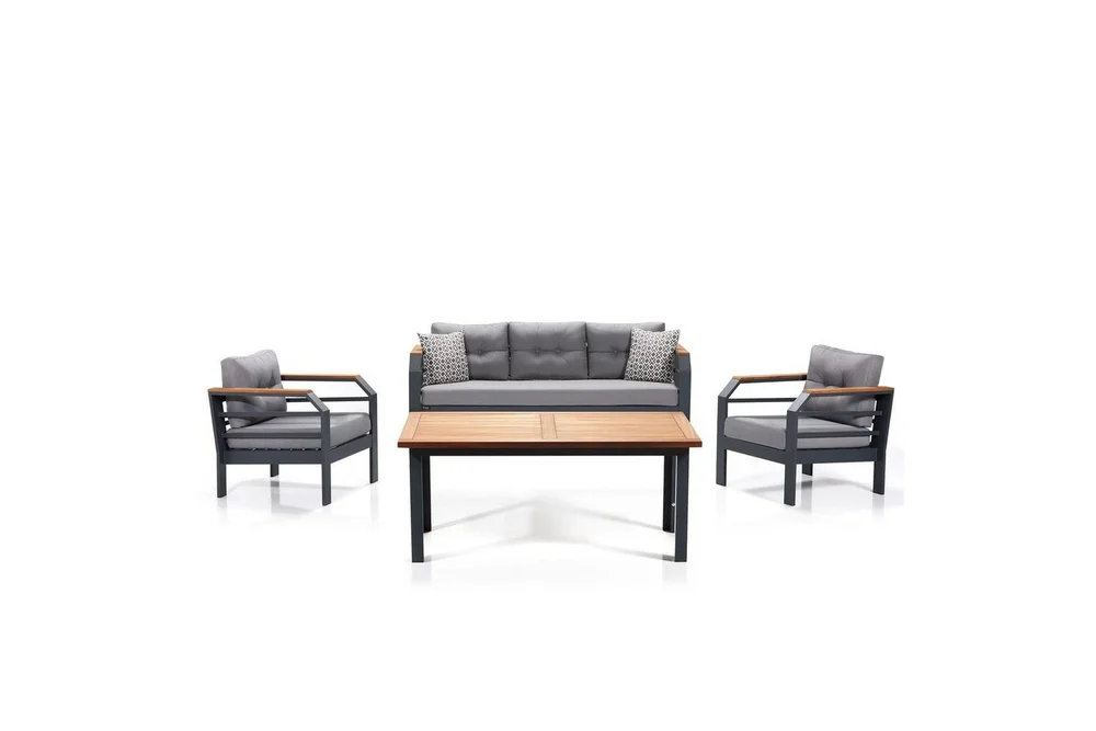 Hage loungesett Sudassento Grå / Svart v:3009439 Hage loungesett Sudassento Grå / Svart v:3009439