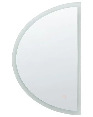 LED-baderomsspeil BEZONS 49 cm 80 cm Sølv v:7112339