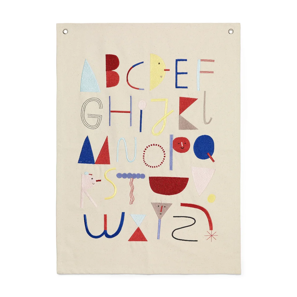Alpabet stoffplakat v:746514 Alpabet stoffplakat v:746514
