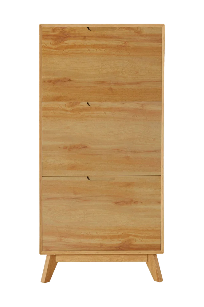 Skoskap med 3 klaffer Ezra – Brun m v:7535044 Skoskap med 3 klaffer Ezra – Brun m v:7535044