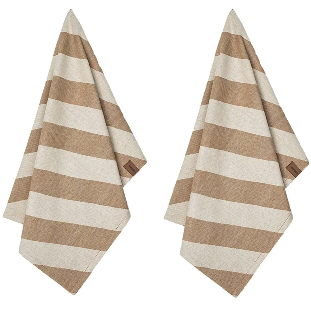 Kjøkkenhåndkle 2-pk, Beige Candy v:8109079