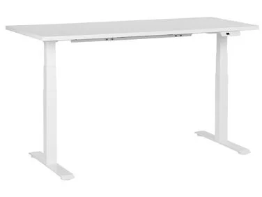 Elektrisk justerbart skrivebord DESTINES 160 cm 72 cm Hvit v:2018969