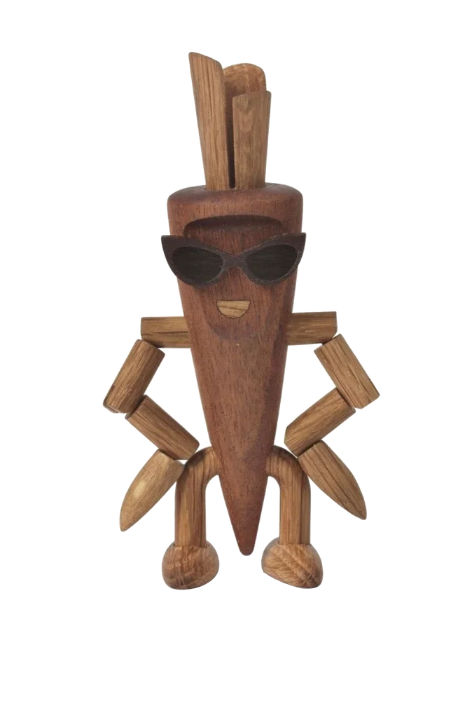 Dekorasjon i tre Camille Carrot 13 cm – Natur – Dekor | m v:2440229