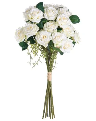 Kunstig blomsterbukett LAPAS 55 cm Hvit v:1236948