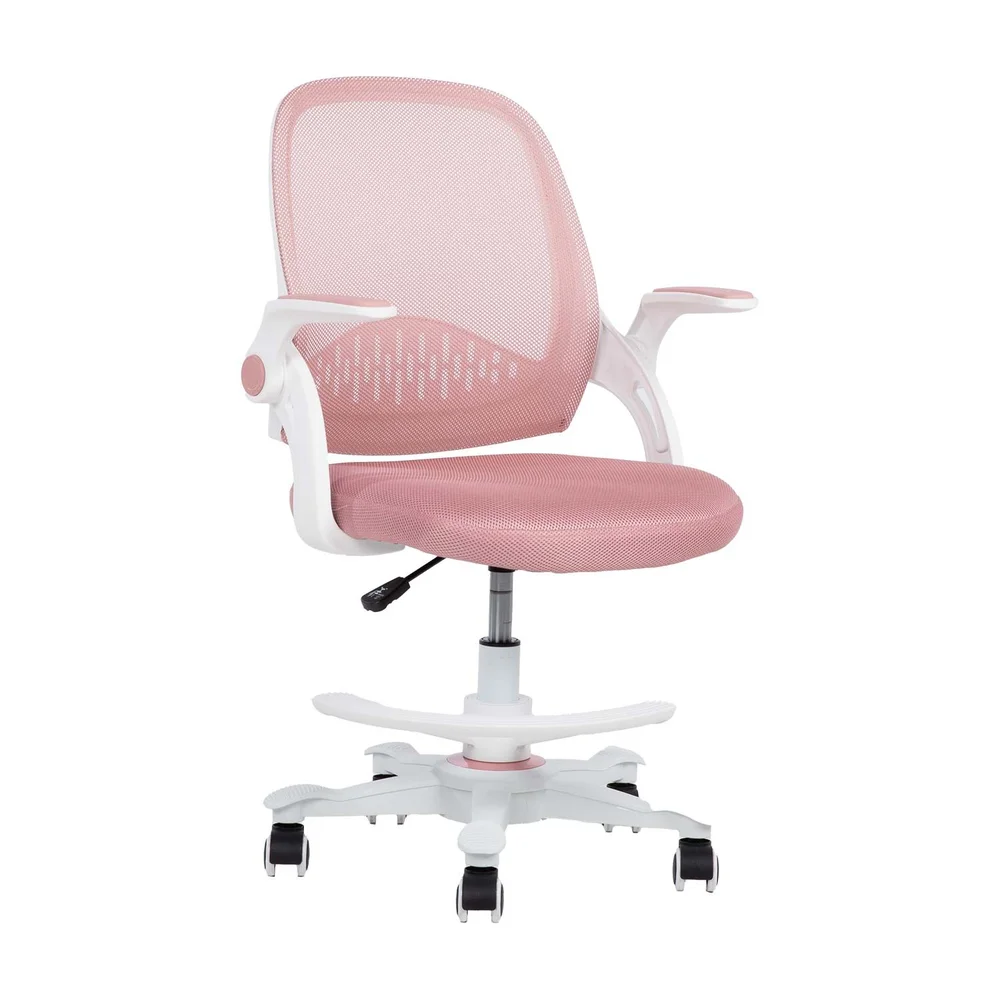 Barneskrivebordsstol HOME4YOU Emmy med fotskammel Rosa v:3198744 Barneskrivebordsstol HOME4YOU Emmy med fotskammel Rosa v:3198744