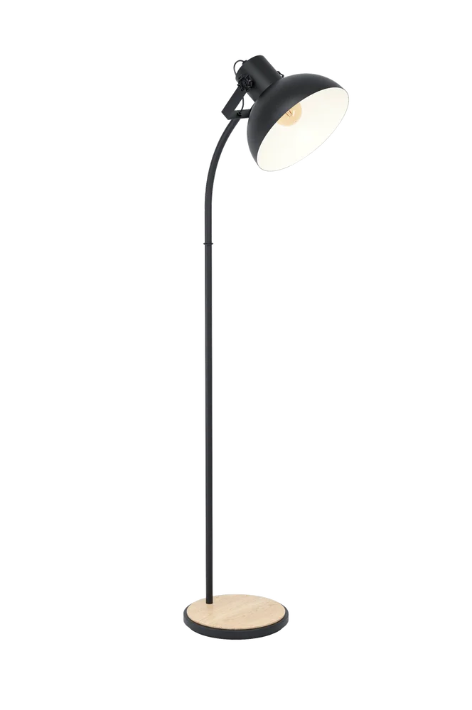 Gulvlampe Lubenham – Svart – Belysning | m v:8511083
