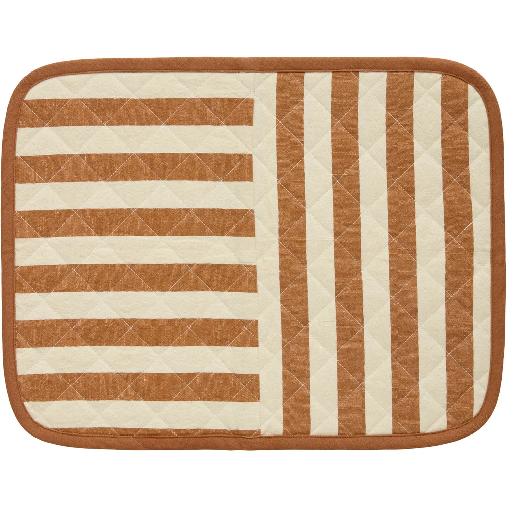 Block Stripe Spisebrikke 35x45 cm, Brun v:897996