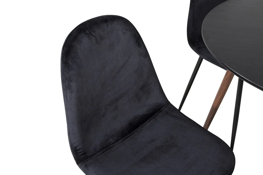Plaza Spisegruppe 100 cm Rund med 4 Polar Stoler v:8494634