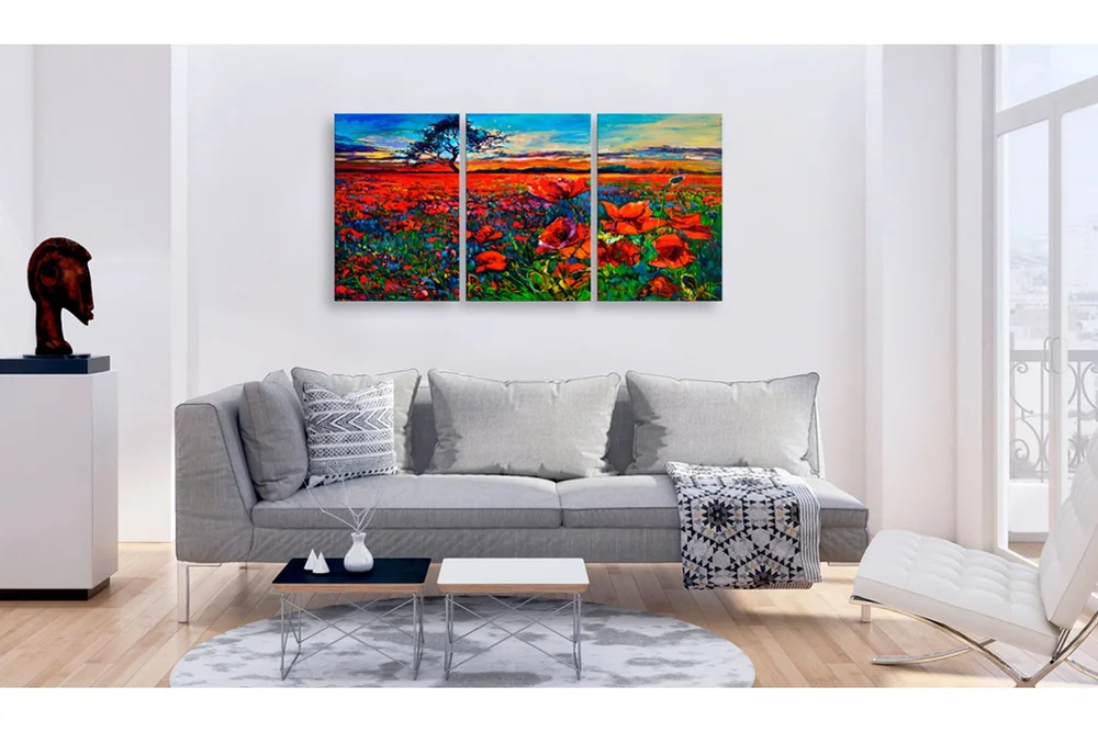 Tavle Valley Of Poppies 120X60 v:4349280