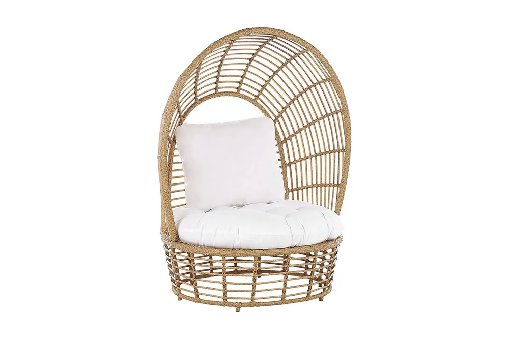 Hagelenestol kunstrotting natur / Hvit LIDO v:9766748 Hagelenestol kunstrotting natur / Hvit LIDO v:9766748