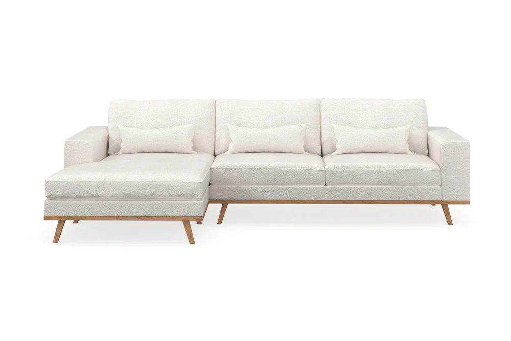 Copenhagen 4-seters Venstrevendt L-formet Divansofa i Bouclé v:7324672 Copenhagen 4-seters Venstrevendt L-formet Divansofa i Bouclé v:7324672