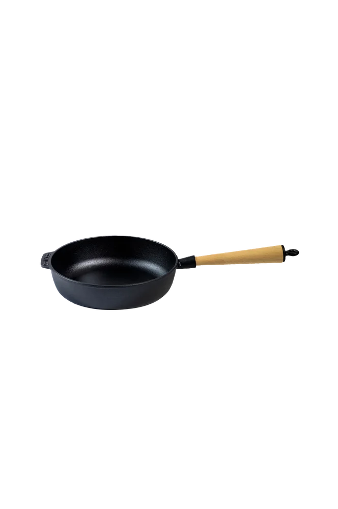Traktørpanne i støpejern diameter 25 cm – Svart – Kjøkken & husholdning | m v:6106556