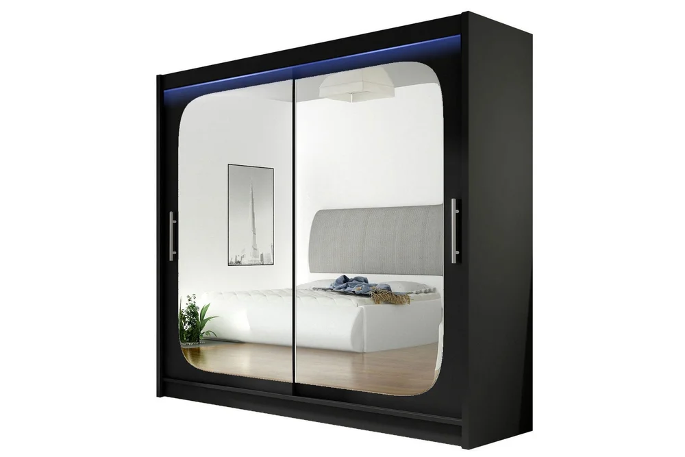 Prag Garderobe med Speil 180x215 cm v:6700685
