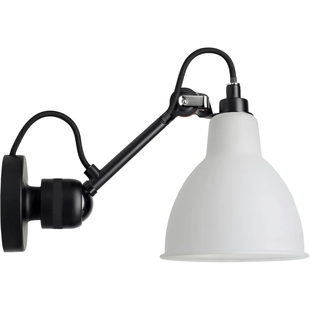 La Lampe Gras N°304 Vegglampe med Bryter, Svart / Frostet Glass v:9243179 La Lampe Gras N°304 Vegglampe med Bryter, Svart / Frostet Glass v:9243179