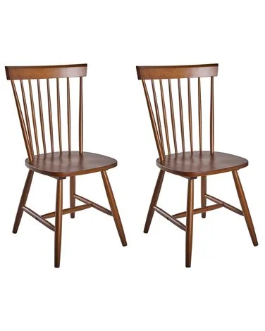 Sett med 2 spisestoler BURGES Heltre Brun v:2515705