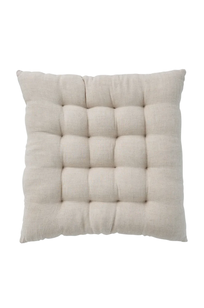 Sittepute Candice i vasket lin 40x40x5 cm – Beige – Tekstiler | m v:818289 Sittepute Candice i vasket lin 40x40x5 cm – Beige – Tekstiler | m v:818289