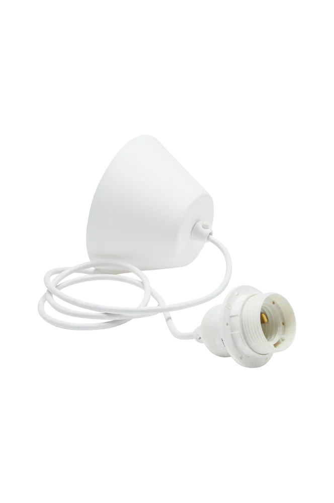 Takoppheng Bas Hvit ledning 2,1 m – Hvit – Belysning | m v:5677998 Takoppheng Bas Hvit ledning 2,1 m – Hvit – Belysning | m v:5677998