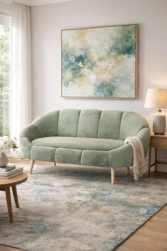 2-seters sofa Atelier Del Sofa Lida (130 x 105 x 50 cm) Grønn v:7403253