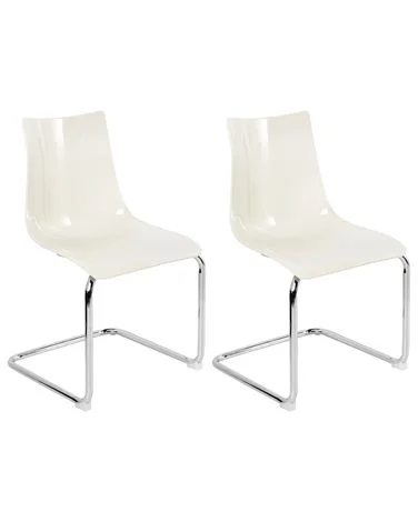 Sett med 2 spisestoler MARSHALL Off white v:6318658 Sett med 2 spisestoler MARSHALL Off white v:6318658