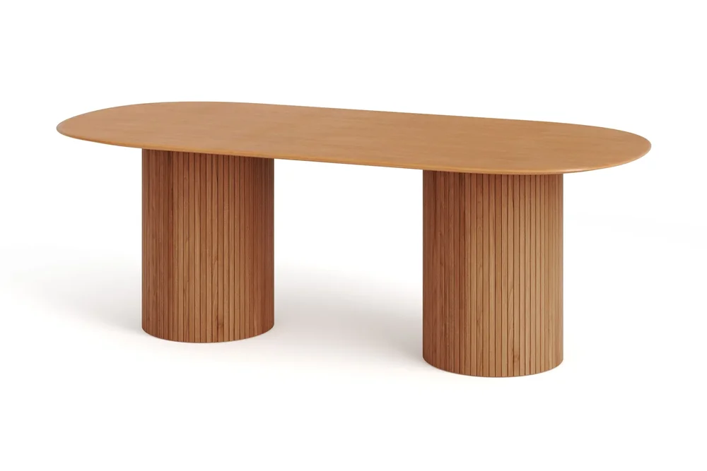 Kopparbo spisebord ovalt 220x100 cm finér v:1112924