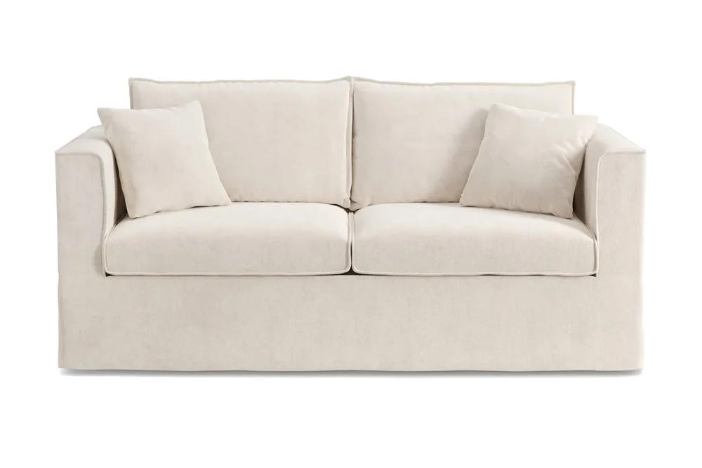 Travstad 3-seters sovesofa i chenille, fremoverutslått v:5714515