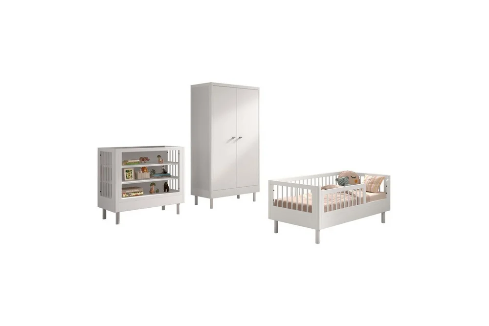 Juniorseng med stelleenhet og garderobe Forrest Hvit bøk v:6205495 Juniorseng med stelleenhet og garderobe Forrest Hvit bøk v:6205495