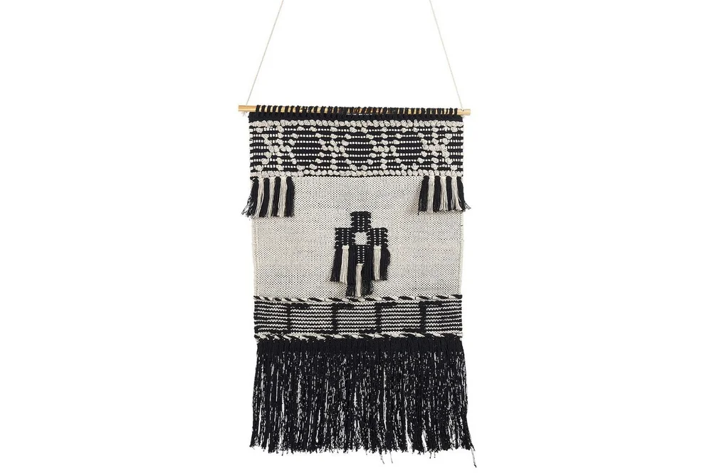 Väggdekoration i tyg Beliani Larkana Beige||Black v:1289332