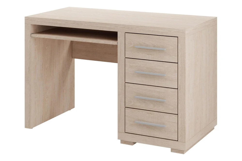 Benavila Skrivebord 120 cm med Oppbevaring 4 Skuffer v:3719552