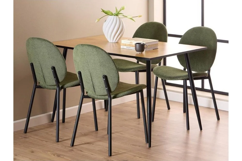 Finola Spisegruppe 120 Cm + 4 Toroni Spisestuestoler v:2172281