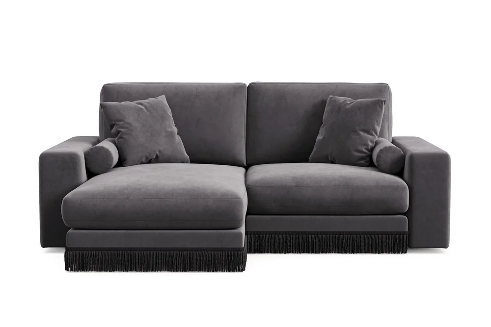 Arken Lyx 3-seter Vendbar L-formet Dyp Divansofa i fløyel v:2163374 Arken Lyx 3-seter Vendbar L-formet Dyp Divansofa i fløyel v:2163374