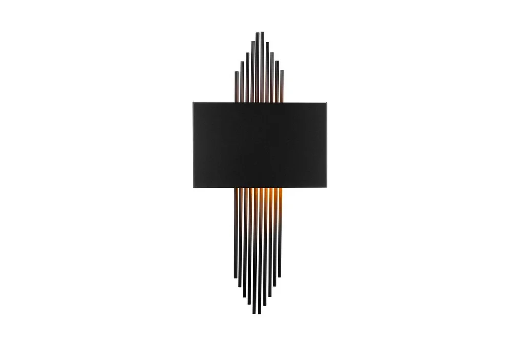Vegg lampe Grelon Svart v:5303566