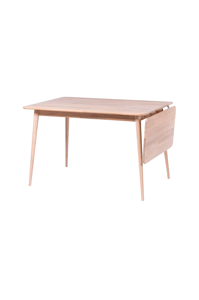 Bord med nedfellbar plate Odense – Hvit m v:9389745