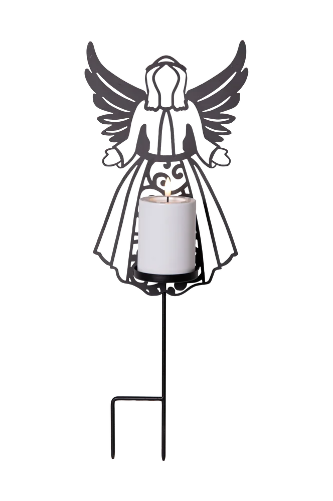 Flamme Deco Angel – Svart – Utemøbler & hage | m v:6304256