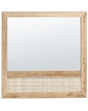 Veggspeil ROSELL 60 cm 60 cm Lysebrun v:7072990