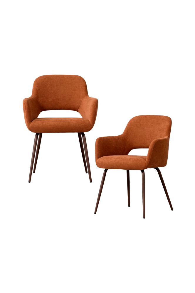 Jenny spisestol - sett med 2 - Brun m v:1008674